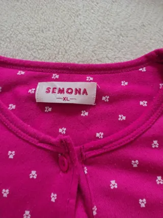 Pijama rosa con osito confortable, cómodo y amplio