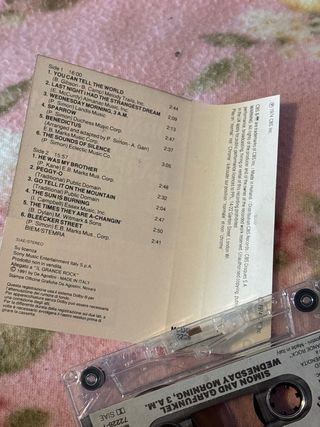 Musicassetta Simon & Garfunkel Wednesday Morning,