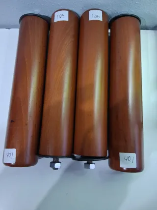 Patas de somier de madera (4 unidades)