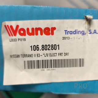 ELEVALUNAS DELANTERO DERECHO NISSAN TERRANO NUEVO 106802801