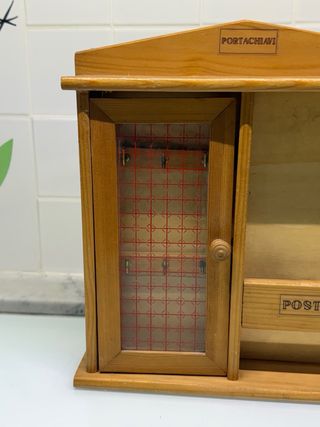 Portachiavi e Posta Vintage in Legno