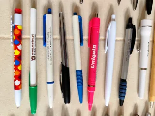 Lote de 60 Canetas Esferográficas com Publicidade