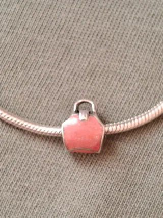 Pulseras niña plata y charm