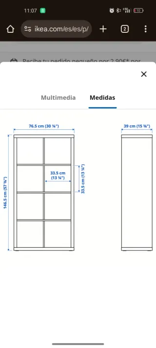 Estantería blanca IKEA