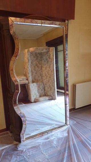 Espejo Grande Clásico Marco Ornamental