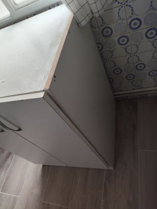 Mueble armario auxiliar cocina blanco