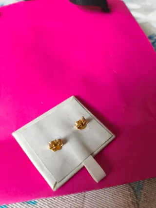 Pendientes Tous oro, Flor Perla Dorados Rosados