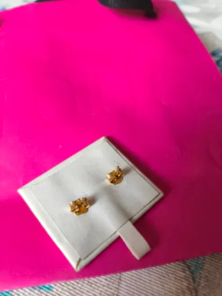 Pendientes Tous oro, Flor Perla Dorados Rosados