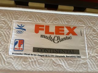 Colchón Flex Multielastic y Somier Pikolin 105