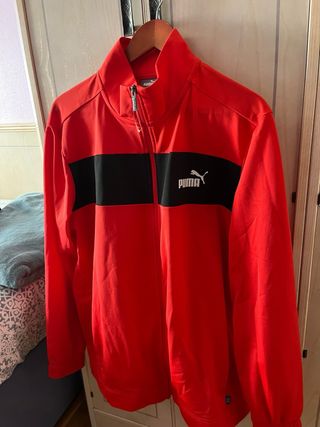 Chándal Puma Hombre Negro y Rojo SIN ESTRENAR