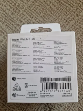 Xiaomi Watch 5 Lite Negro Nuevo