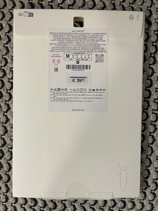 Collar Zara Rectangular Brillantes Plateado