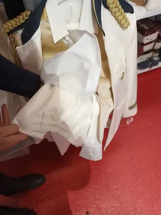 Traje Comunión Blanco con Dorado