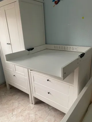Cómoda cambiador SUNDVIK blanca