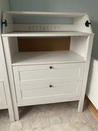 Cómoda cambiador SUNDVIK blanca