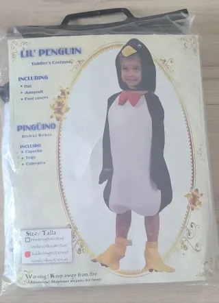 Disfraz Pingüino Talla 2-4 Años