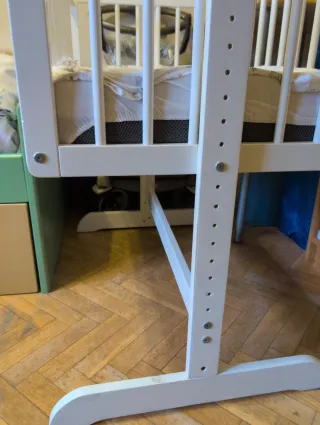 Minicuna de colecho blanca