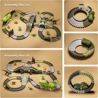 Pista de carreras dinosaurios