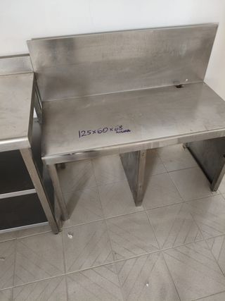 Mesa de acero inoxidable 125x60x68
