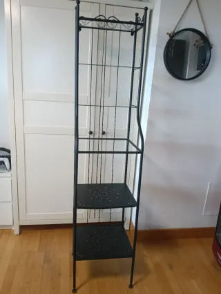 Scaffalatura Ikea in Ferro e Vetro Nero