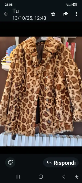 Pelliccia vintage maculata