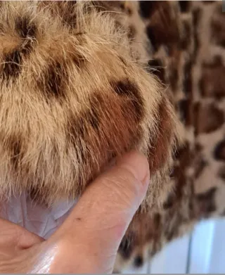 Pelliccia vintage maculata