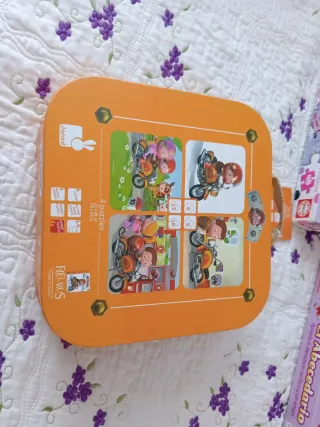 Lote 6 PUZZLES Djeco,Patrulla Canina, Dora, Minnie