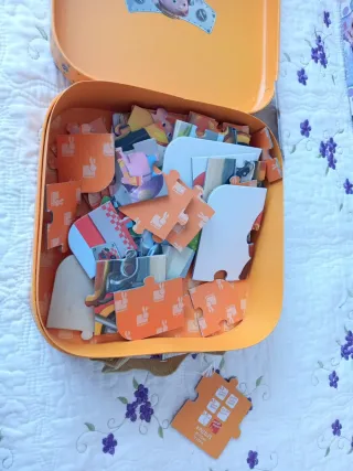 Lote 6 PUZZLES Djeco,Patrulla Canina, Dora, Minnie