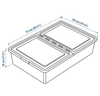Caja de almacenaje Sockerbit Ikea blanca