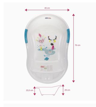 Bañera bebé Badabulle con dibujos