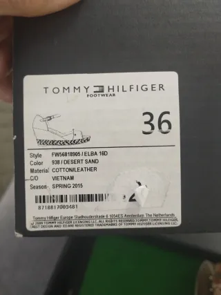 Sandalias Tommy Hilfiger Beige Talla 36