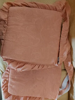 Set 2 Cuscini Decorativi arancio/salmone