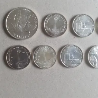 10 Monedas Plata Portugal 2003-2005. Peso 153 gr.