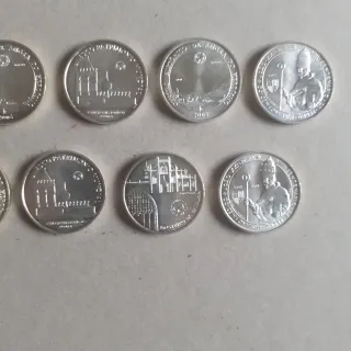 10 Monedas Plata Portugal 2003-2005. Peso 153 gr.