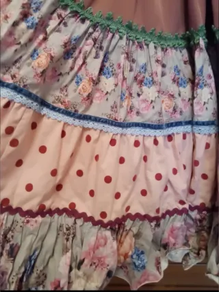Traje Flamenca Gitana Multicolor