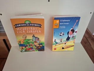 Libros "Secuestro en la liga europea" y "el balona