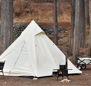 Estufa cocina de leña para tienda de campaña
