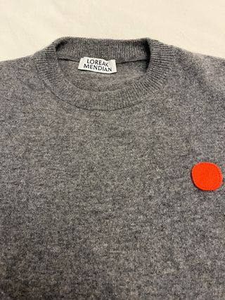 Jersey gris Loreak Mendian mujer