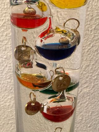 Termómetro de Galileo de Cristal