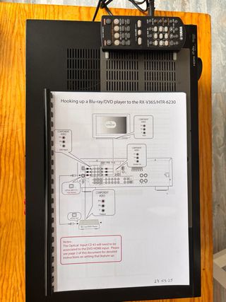 Amplificador Yamaha RX-V365 Negro