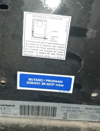 Cocina de gas Corberó
