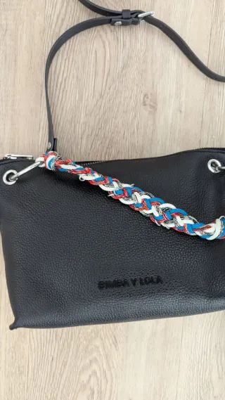 Bolso Bimba y Lola Piel Negro Multicolor