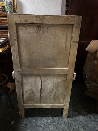 Nevera de hielo vintage amarilla