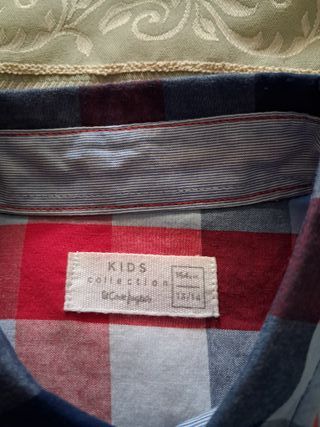 Camisa de cuadros niño. Marca Kids