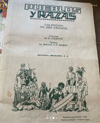 Álbum Torras Pueblos y Razas Cromos
