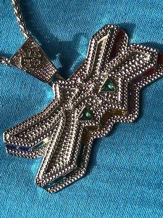 Coppie Collane Unisex Multicolore Argento