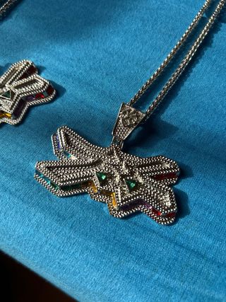 Coppie Collane Unisex Multicolore Argento