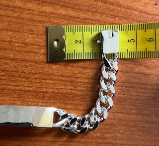 Braccialetto Unisex Largo 20cm Argento