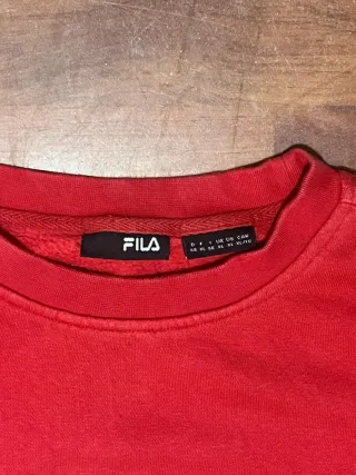 Sudadera Fila Roja Vintage Boxy 90s