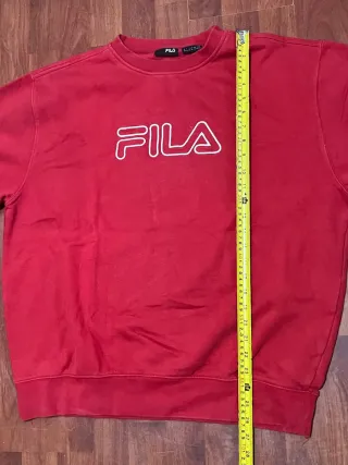 Sudadera Fila Roja Vintage Boxy 90s